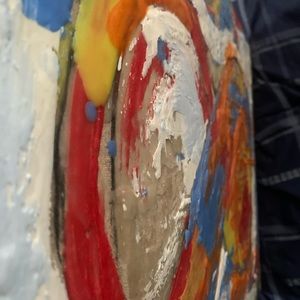 Mid-Century Modern Art Paintings
From Grandparents Hm
16” x 20” 
melted crayon